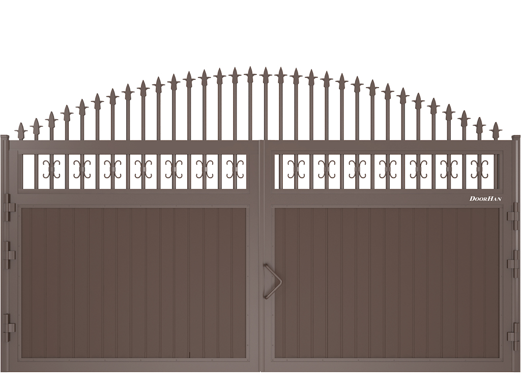 Щит арочный с пиками с вертикальным расположением сэндвич-панелей